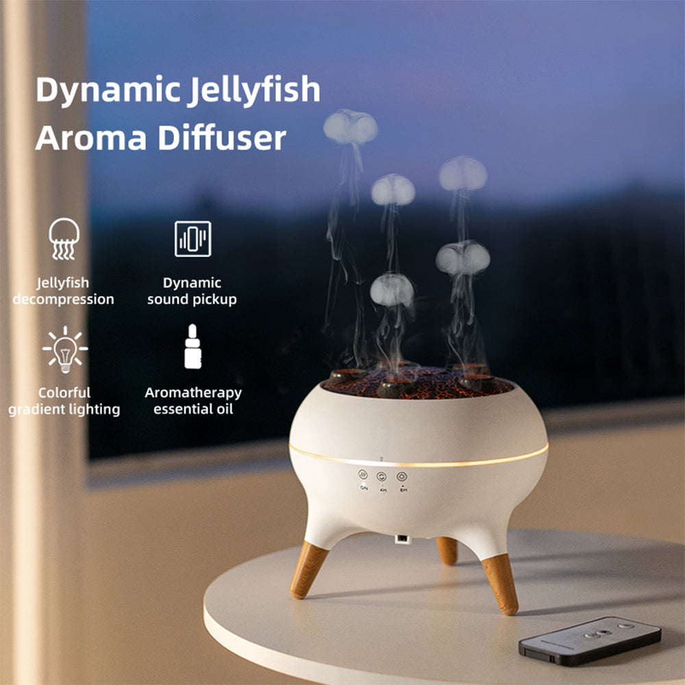 QUICKTRENDS™- 3D JELLYFISH FLAME AROMATHERAPY DIFFUSER