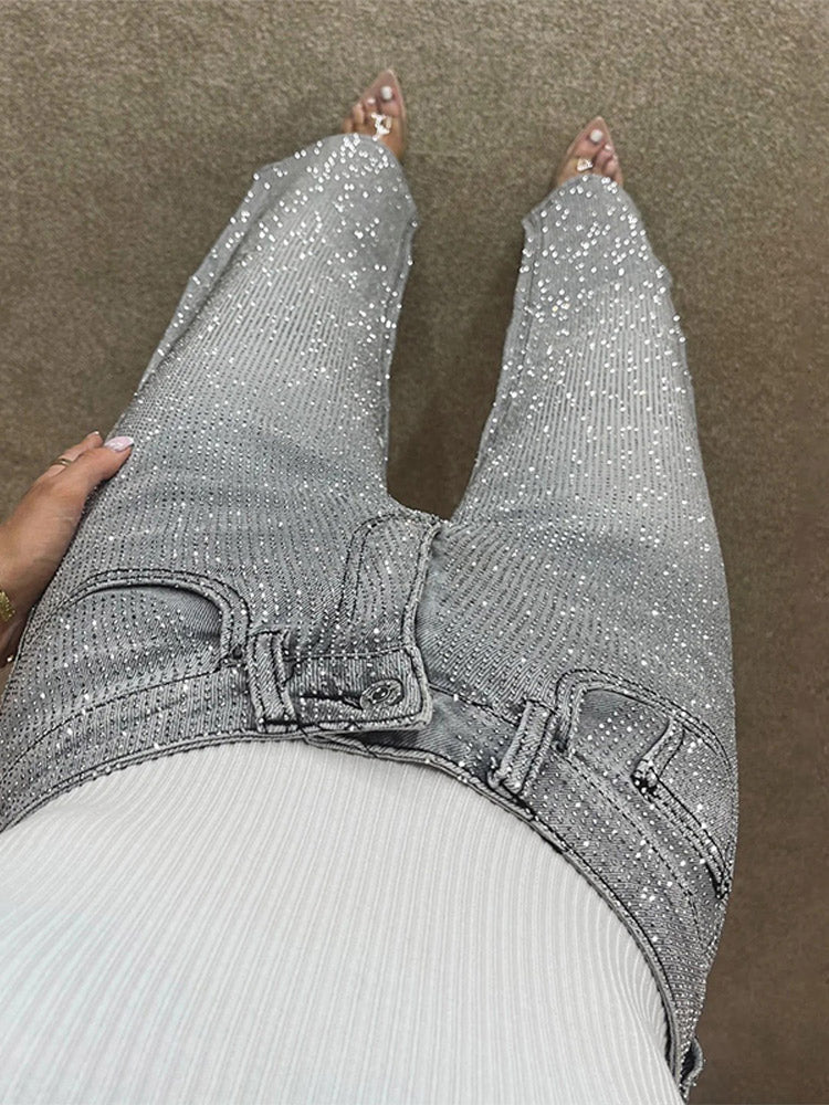 QUICKTRENDS™ – SHINY RHINESTONE JEANS