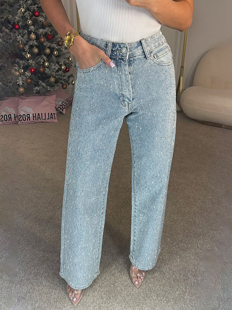 QUICKTRENDS™ – SHINY RHINESTONE JEANS